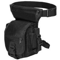 Тактическа чанта за бедро, Черен цвят, снимка 2 - Екипировка - 41589114