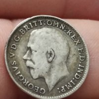 3 лесна 1917 г сребро Великобритания , снимка 4 - Нумизматика и бонистика - 41548897