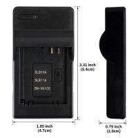 SLB-10A USB зарядно устройство за батерия на Samsung P800, PL50/SL/WB750, Камера и още, снимка 3 - Батерии, зарядни - 41816372