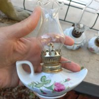 Порцеланова газена лампа лот колекция-4 бр, снимка 6 - Антикварни и старинни предмети - 42636141