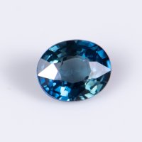 Син сапфир 0.42ct IF нагряван овална шлифовка, снимка 1 - Други - 41967894