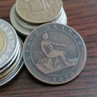 Монета - Испания - 5 сентимос | 1870г., снимка 1 - Нумизматика и бонистика - 35996952