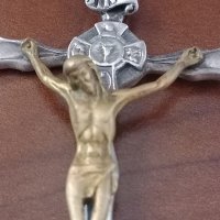 Масивен сребърен кръст, снимка 6 - Антикварни и старинни предмети - 42462951