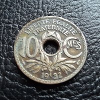 Стара монета 10 сантима 1932 г. Франция- красавица !, снимка 4 - Нумизматика и бонистика - 42211060