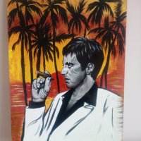 Картина на Al Pacino Белязаният - Tony Montana Scarface 4, снимка 1 - Картини - 41044766