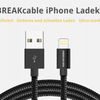 Кабел USB към Lightning (UNBREAKcable), снимка 7 - Оригинални зарядни - 39560331