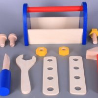 Детски дървен комплект с инструменти , снимка 3 - Играчки за стая - 42089663