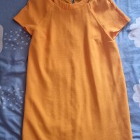 Оранжева къса рокля, снимка 2 - Рокли - 41827942