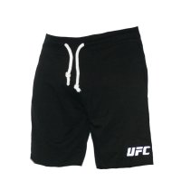 Спортни къси панталони UFC, черни, памук и ликра, снимка 2 - Спортни дрехи, екипи - 41588259