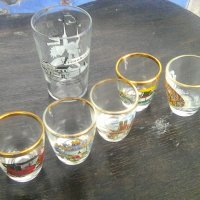Шест немски стъклени чашки, снимка 3 - Други ценни предмети - 41045677