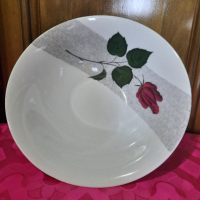 Голяма купа за салата с красива роза - от фин немски порцелан. Маркирана за произход - " Bavar, снимка 2 - Чинии - 36183183