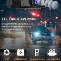 Нова Автомобилна двойна камера с инфрачервено нощно виждане, снимка 3 - Аксесоари и консумативи - 41765124