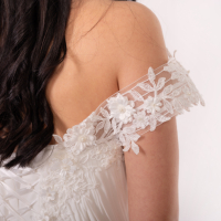Сватбена / булчинска рокля в цвят Айвъри, снимка 7 - Сватбени рокли - 44823518