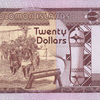 ❤️ ⭐ Соломонови Острови 1986 20 долара UNC нова ⭐ ❤️, снимка 3 - Нумизматика и бонистика - 42168631