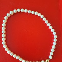 Огърлица от истински перли, снимка 2 - Колиета, медальони, синджири - 40976398
