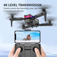 Drone F190 черен модел с LED, 4k камера, Wifi свързаност, сензор за гравитация, 360° ротация , снимка 4 - Дронове и аксесоари - 39973364