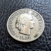 Стара монета 5 рапен 1898 г. Швейцария- хит цена !, снимка 2 - Нумизматика и бонистика - 42445834