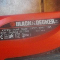Black Decker KA293E-Английски Мини Лентов Шлайф-Ел.Пила-350 W-ОТЛИЧЕН-Шлайфане Труднодостъпни Места, снимка 13 - Други инструменти - 42444011