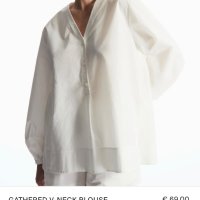 Бяла риза/блуза COS Швеция, снимка 2 - Ризи - 41429651