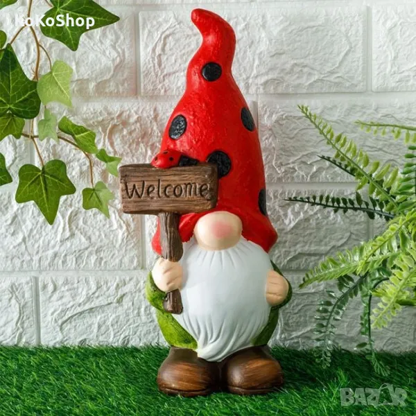 Градинско джудже-14x10x30 см./декоративно градинско джудже/керамична градинска декорация, снимка 1