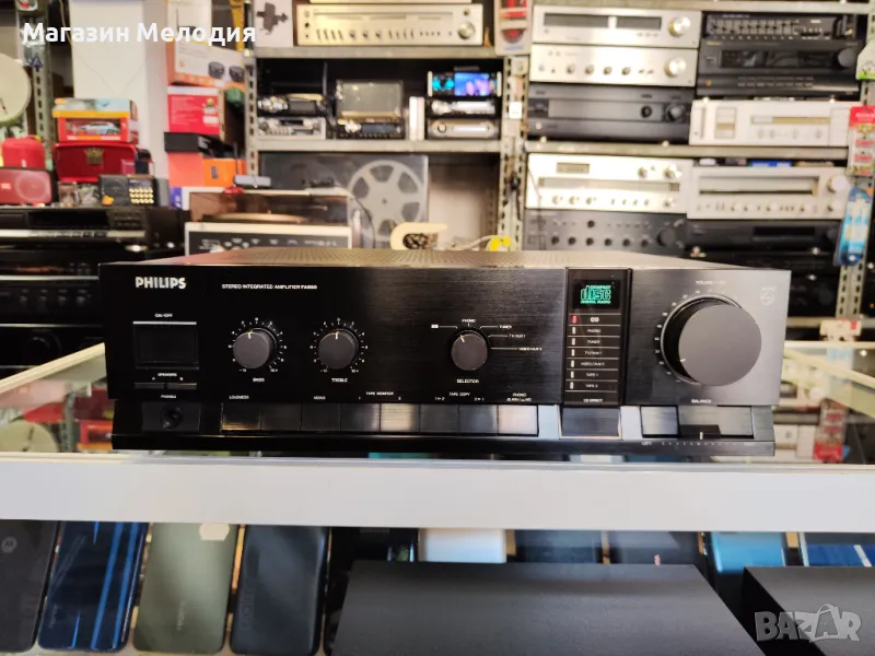 🔊 📢📣📯🔔 🎵 Усилвател Philips FA860 Две по 130 вата на 4 ома. В отлично техническо и визуално със, снимка 1