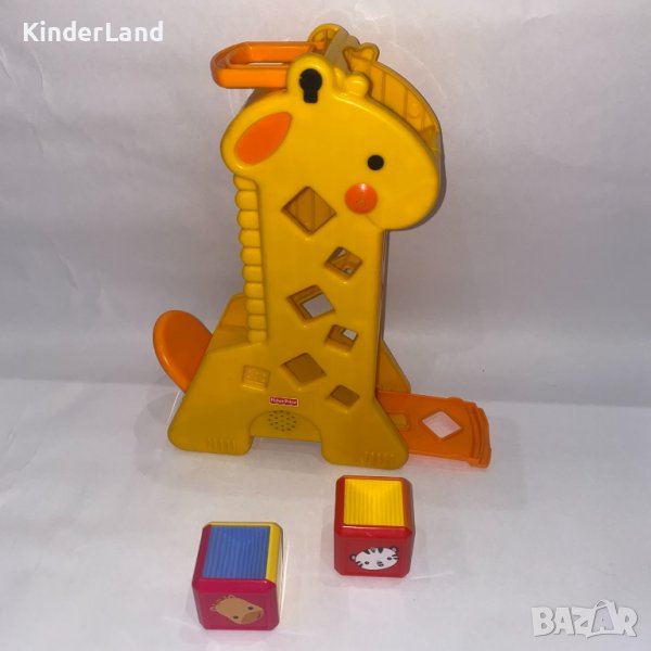 Fisher Price - Забавен жираф с кубчета , снимка 1