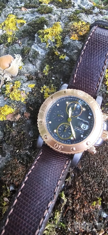 Montblanc Sport XXXL Chronograph Tantalum 18K Rose Gold Automatic, снимка 1