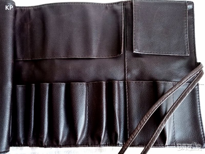 🖌️🎨💄Професионален кожен калъф - несесер за 26 четки за грим Megaga Professional , снимка 1