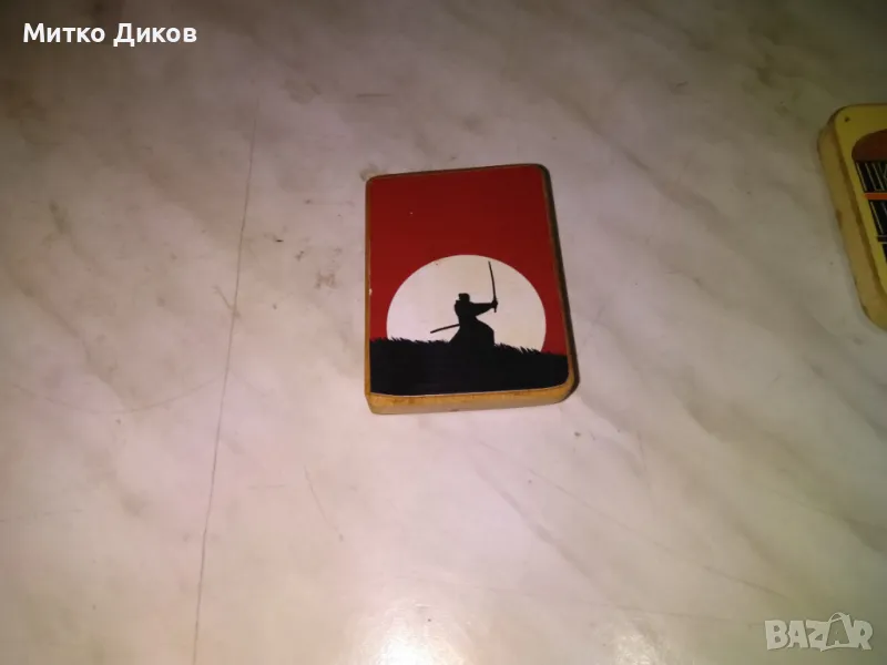Дървен магнит на самурай, снимка 1
