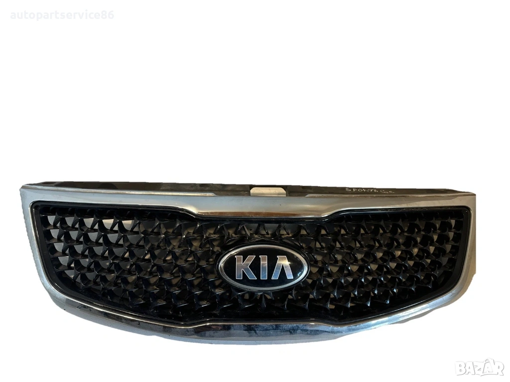 Предна решетка, хром/черна, оригинална (OEM), с номер 86352-3U500 за Kia Sportage 2.0 CRDi, 2011 год, снимка 1