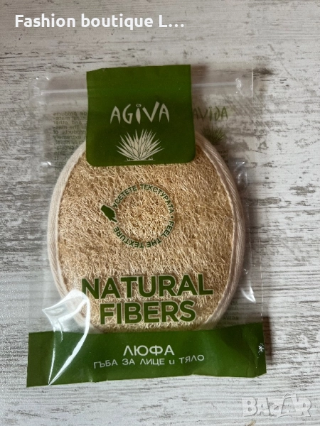 Нова гъба за тяло с ексфолиращ ефект направена от естествени фибри тип люфа с лента за ръката ❤️, снимка 1