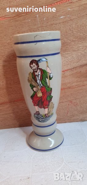 Стара керамична ваза , снимка 1