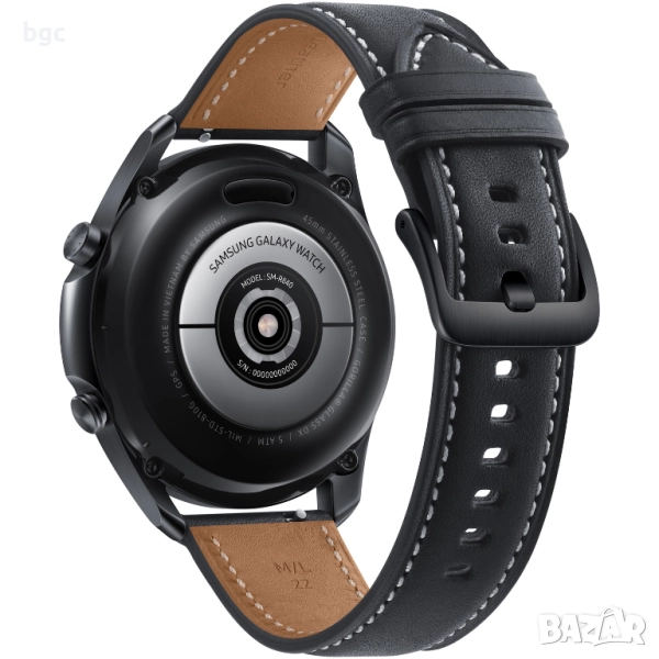Нов Смарт Часовник smartwatch Samsung Galaxy Watch3, 45 мм, Black - 24 месеца пълна гара, снимка 1