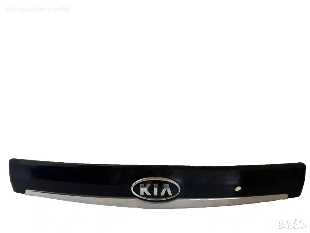 Лайсна за регистрационен номер на задния капак черна за KIA Carnival 2.9 CRDi (2006–2012), снимка 1