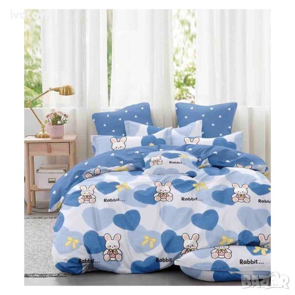 Двулицев спален комплект (размер за приста), 4 части - Модел WS15383, снимка 1