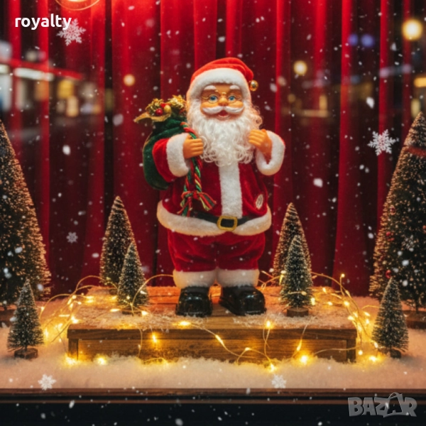 Танцуващ Дядо Коледа с музика и светлини – празнично настроение у дома, снимка 1