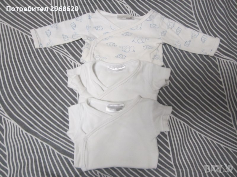 Бебешко боди 3лв/бр 0-3 месеца 56 рр, снимка 1