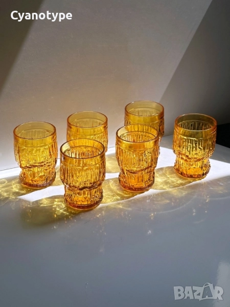 Италиански винтидж чаши 1970s Bormioli Parma, снимка 1