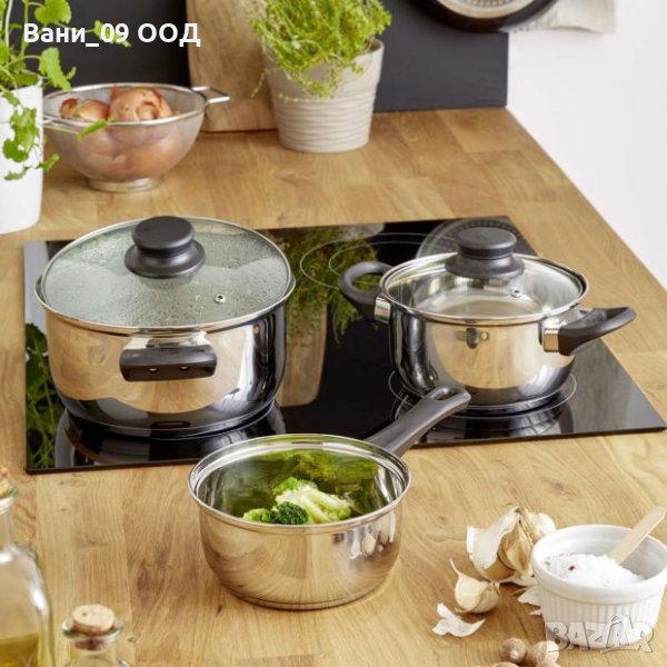 Сет тенджери от неръждаема стомана, снимка 1