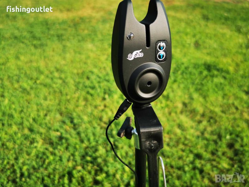 Комплект рибарско колче, сигнализатор и светещ обтегач, снимка 1