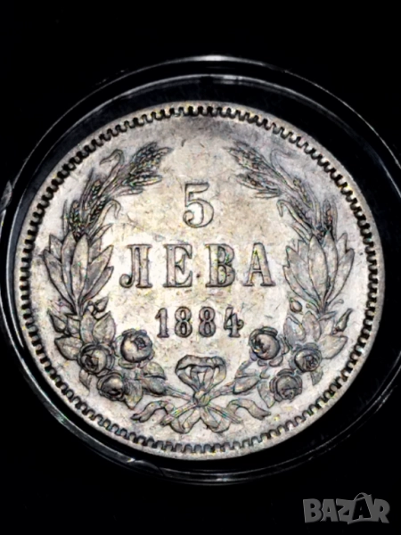 5 лева 1884г., снимка 1