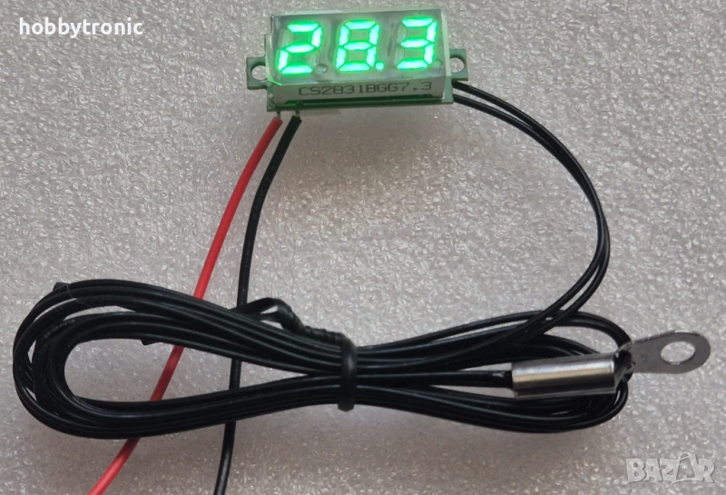 LED термометър -50..+210⁰ зелен , снимка 1