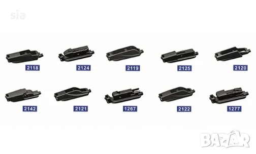 Задна чистачка+ накрайници, 30см, Чистачка банан, универсална- 12", снимка 1