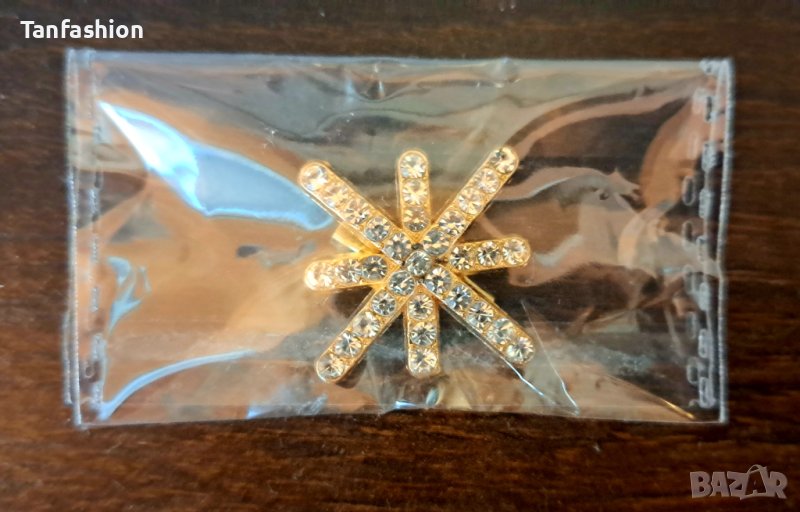 Дамска златиста брошка, снимка 1