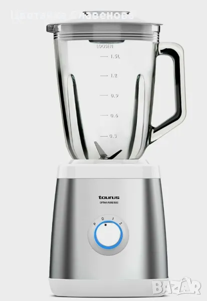 Стъклен блендер Taurus Optima Pure 1500 W ,Мерителна чаша - 1,5 L - Капацитет за лед , снимка 1