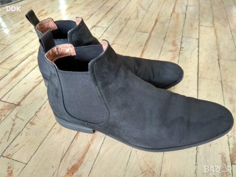Мъжки черни боти HM, снимка 1