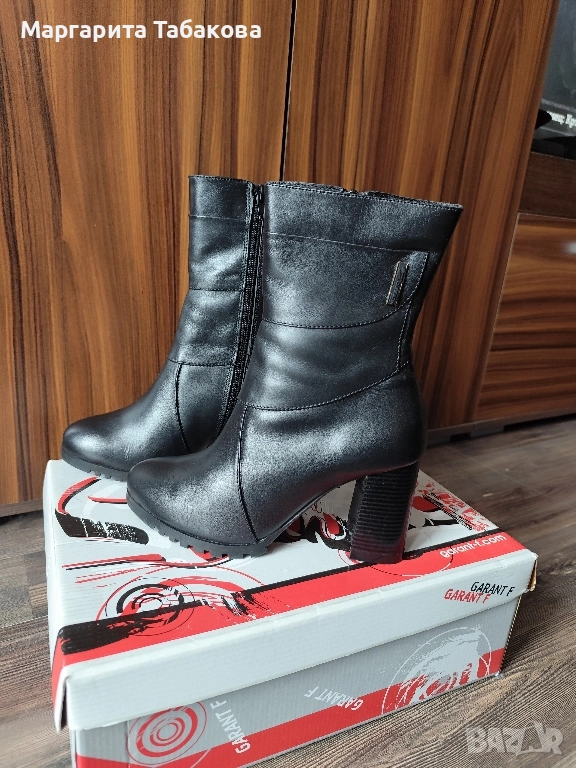 Нови дамски боти на дебел ток 8 см, снимка 1