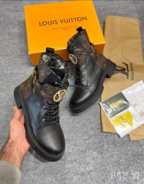 дамски боти Louis Vuitton с мека, топла подплата , снимка 1