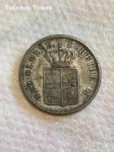 Германия,1/2 грош Олденбург,1869 B, снимка 1