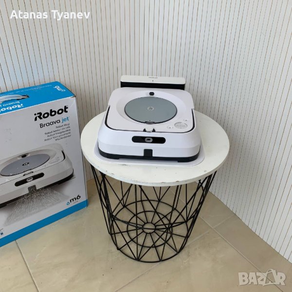 Робот с моп iRobot Braava Jet m6 за миене на под + сухо полиране WiFi, снимка 1